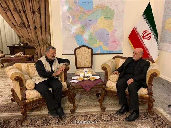  دیدار  رئیس سازمان حج و زیارت با سفیر جمهوری اسلامی ایران در عراق